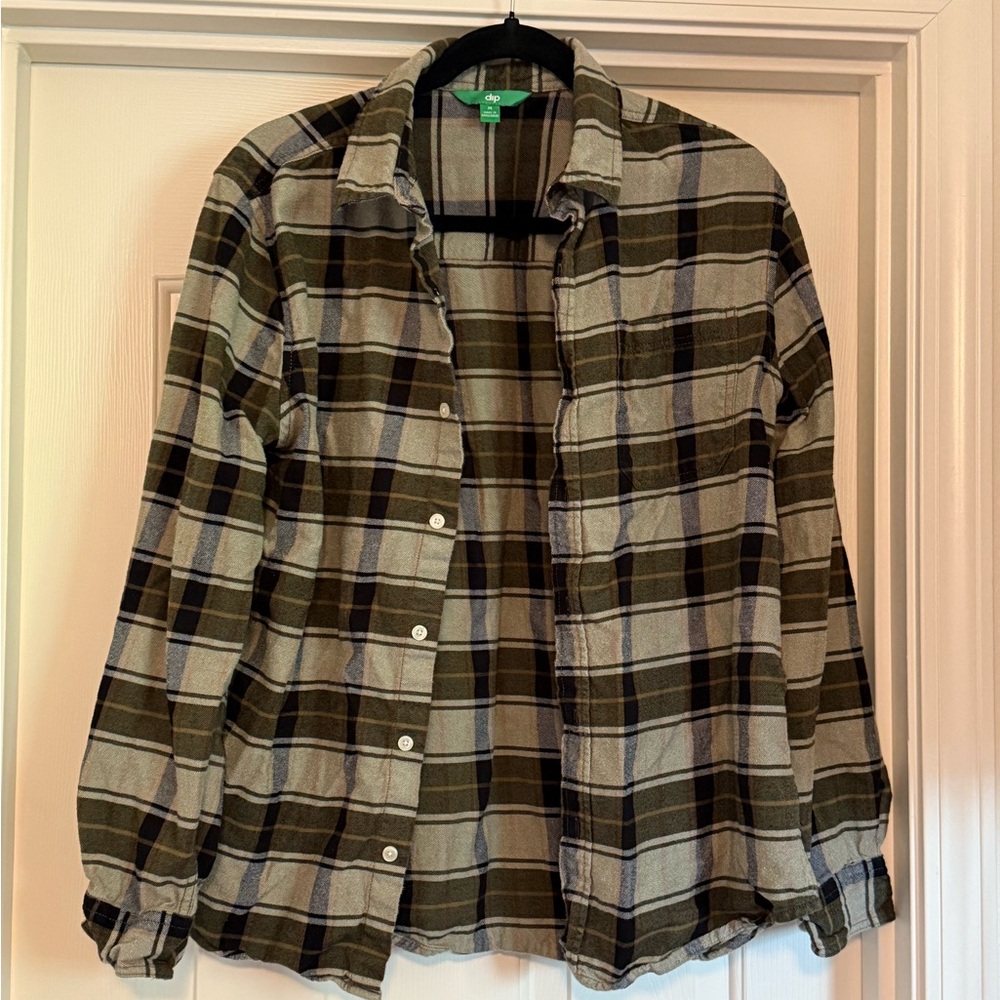 Dip Green and Brown Plaid Shirt